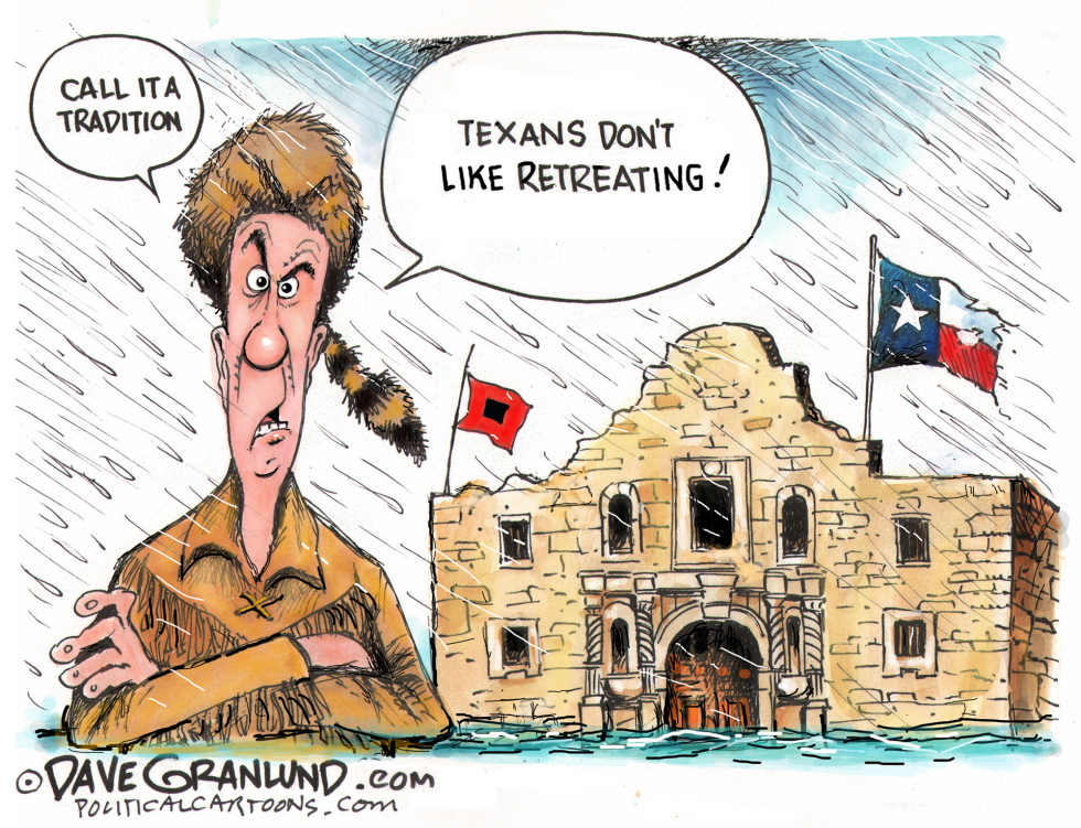  TEXANS AND HURRICANE by Dave Granlund