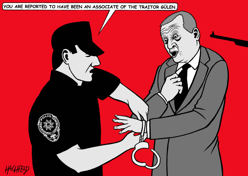 Erdogan under arrest