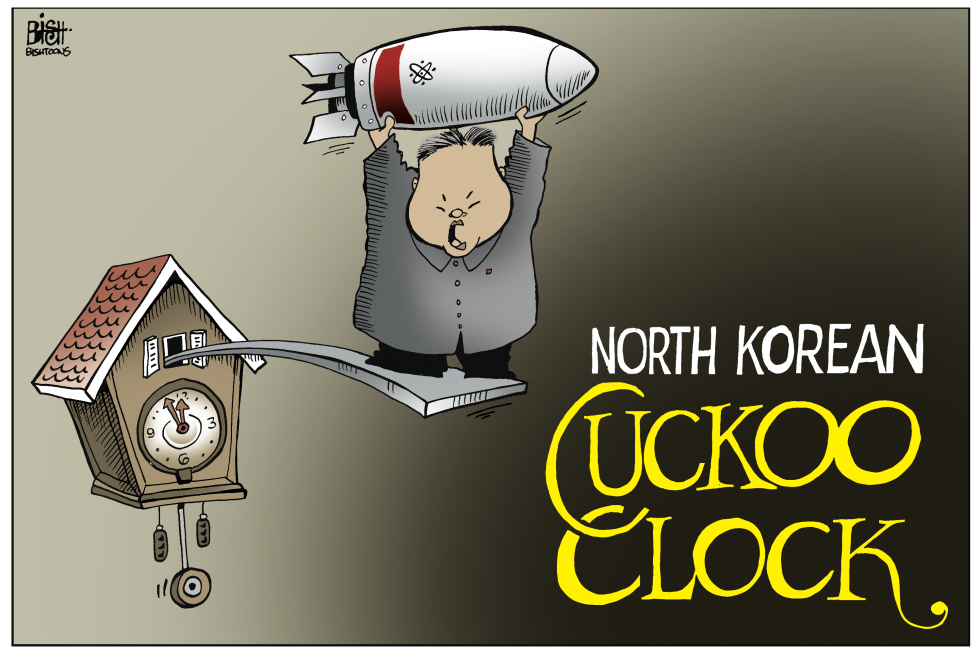 NORTH KOREAN CUCKOO CLOCK, COLOR
