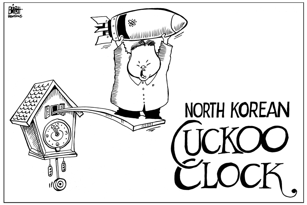 NORTH KOREAN CUCKOO CLOCK, B/W