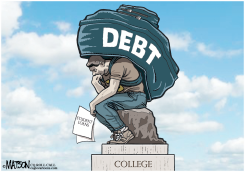 THE THINKER AND COLLEGE DEBT by R.J. Matson