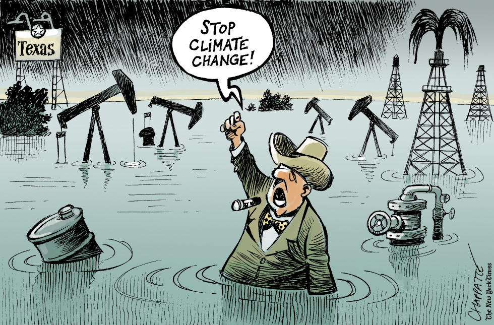  HURRICANE HARVEY HITS TEXAS by Patrick Chappatte