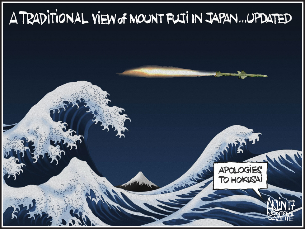 North Korean missile over Japan