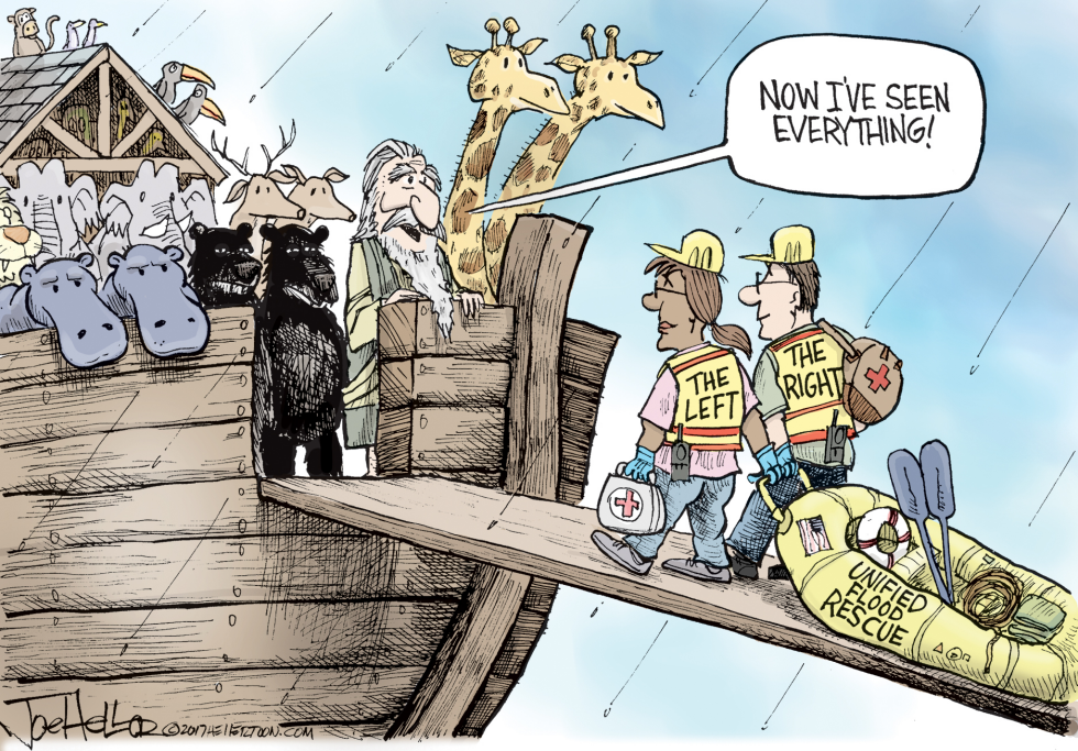 Bipartisan rescuers board Noah's Ark amid Houston flood crisis