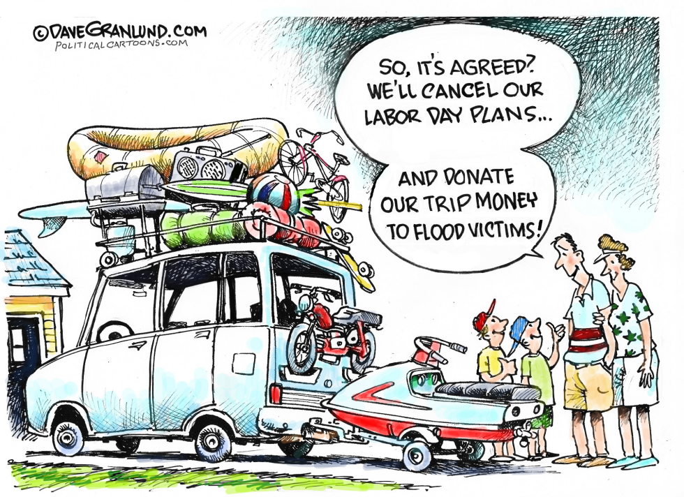 Labor Day gloom and donations COLOR