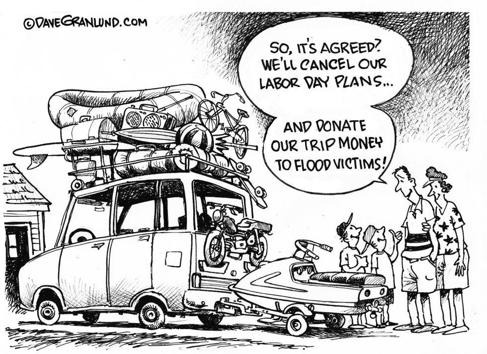 Labor Day gloom and donations