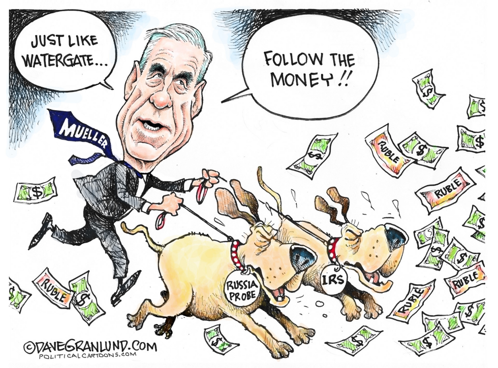  RUSSIA PROBE AND MONEY TRAIL by Dave Granlund