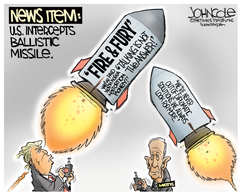 Trump's ballistic rhetoric