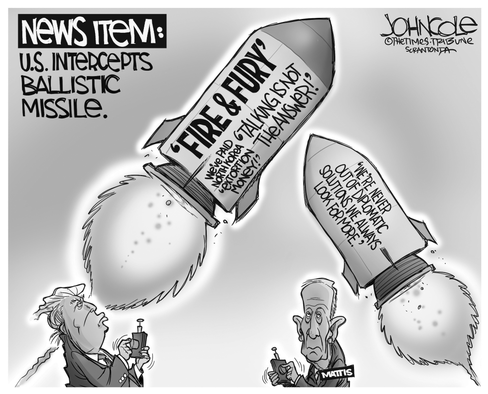 Trump's ballistic rhetoric BW
