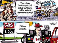 HARVEY GOUGING by Steve Nease