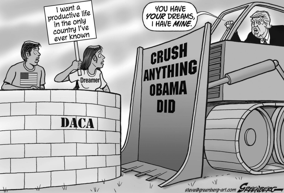 Dreamers and Trump bw