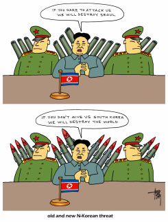 NEW N-KOREAN THREAT by Arend Van Dam