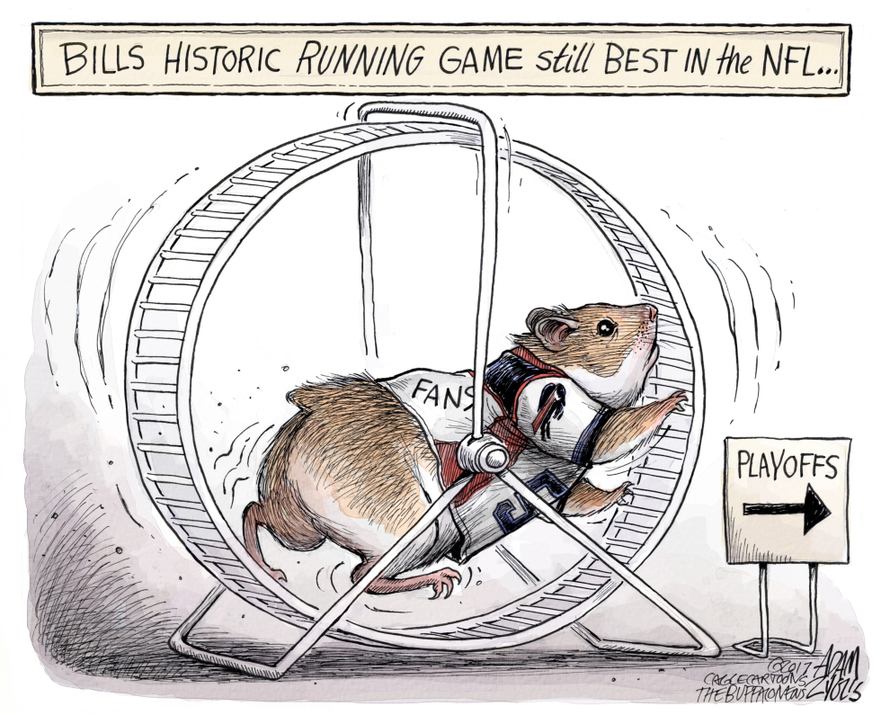  NY BUFFALO BILLS RUN GAME by Adam Zyglis