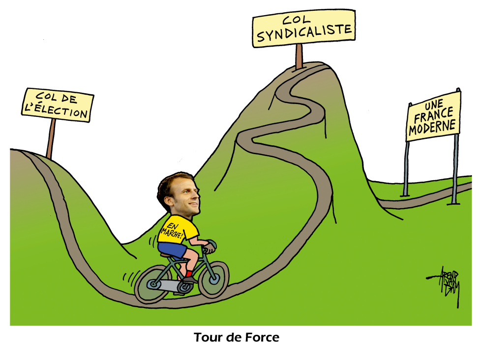 Macron et les Syndicats