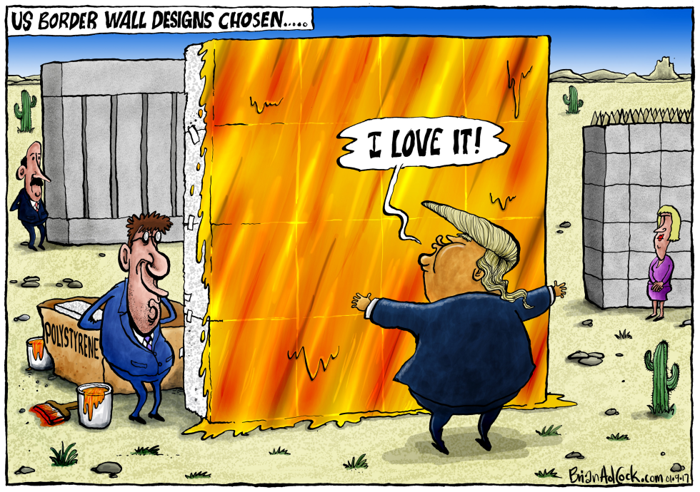 Trump Inspects Border Wall Designs