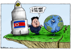 KIM WANTS TO FELL SAFE by Brian Adcock