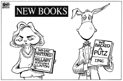 HILLARY'S BOOK, B/W by Randy Bish