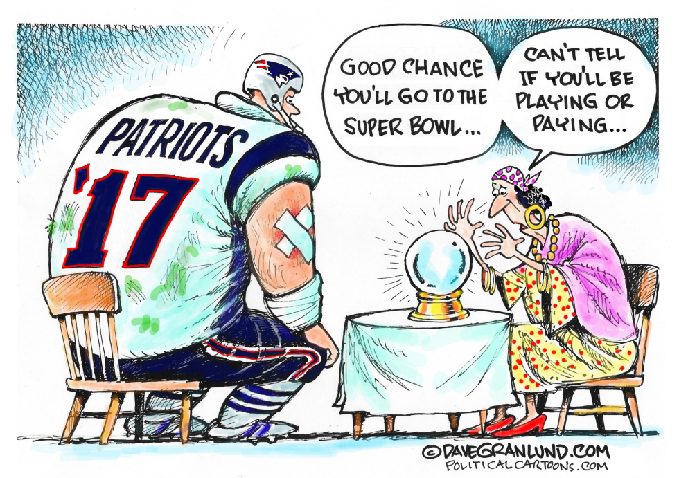  PATRIOTS 2017 INJURIES by Dave Granlund