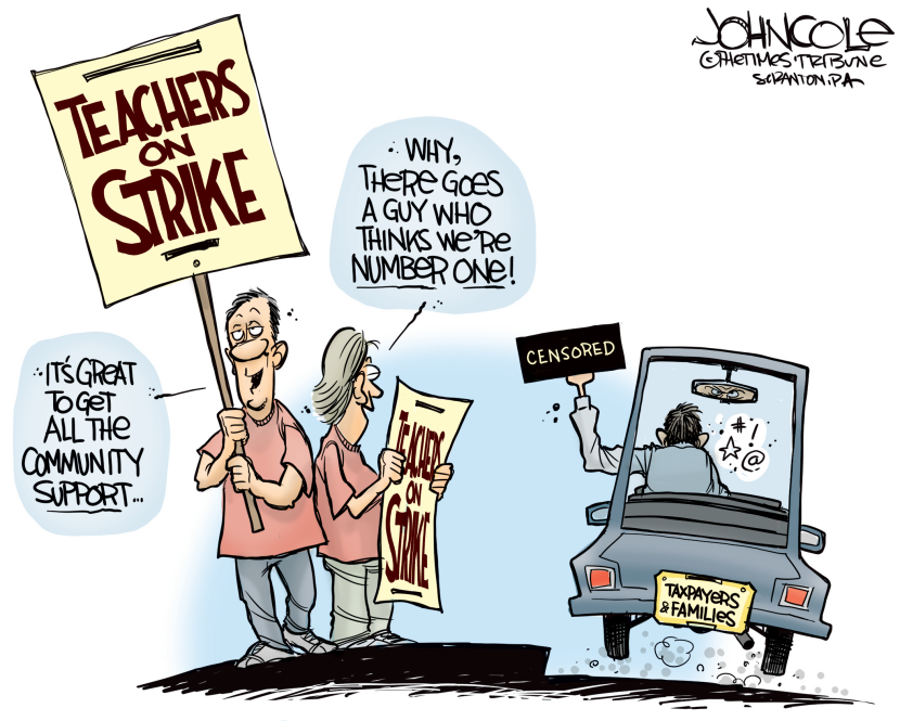 Teachers strike