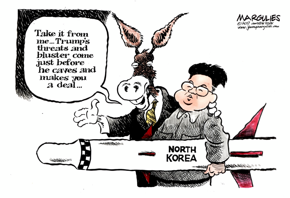 trump and North Korea color