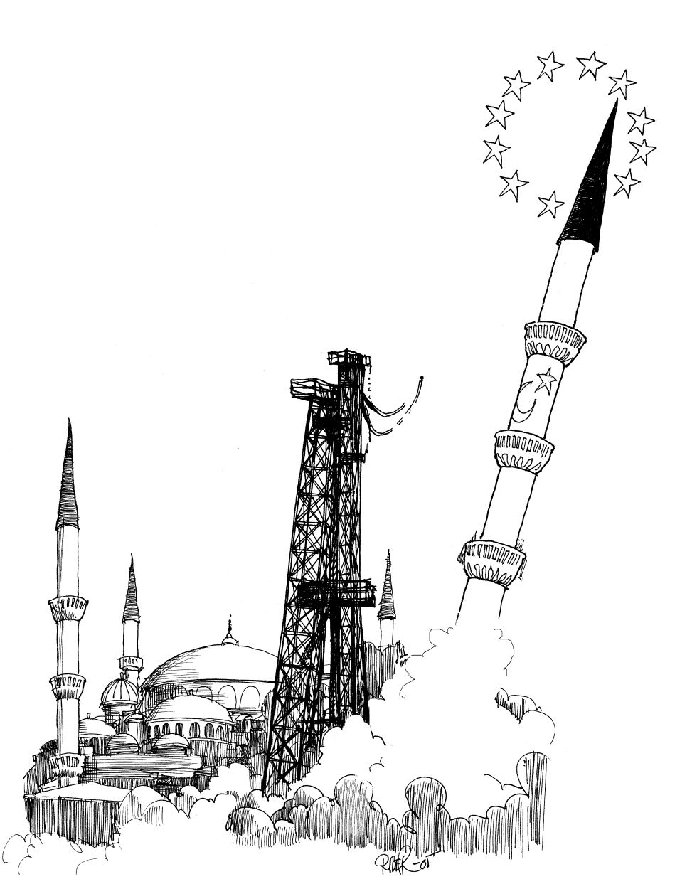  TURKEY MINARET ROCKET by Riber Hansson