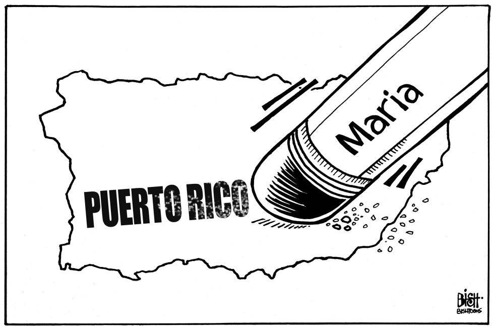 PUERTO RICO ERASED, B/W