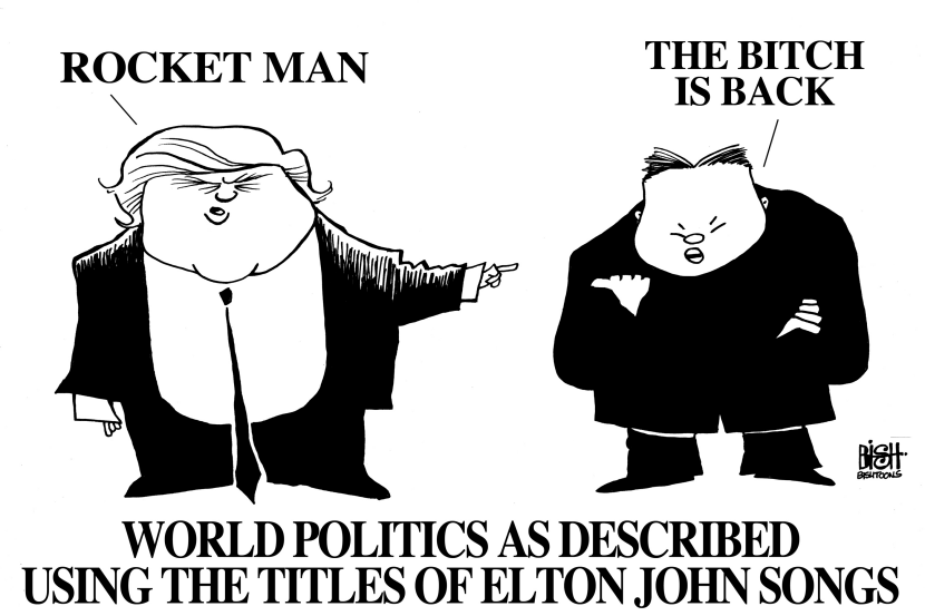 ROCKET MAN, B/W