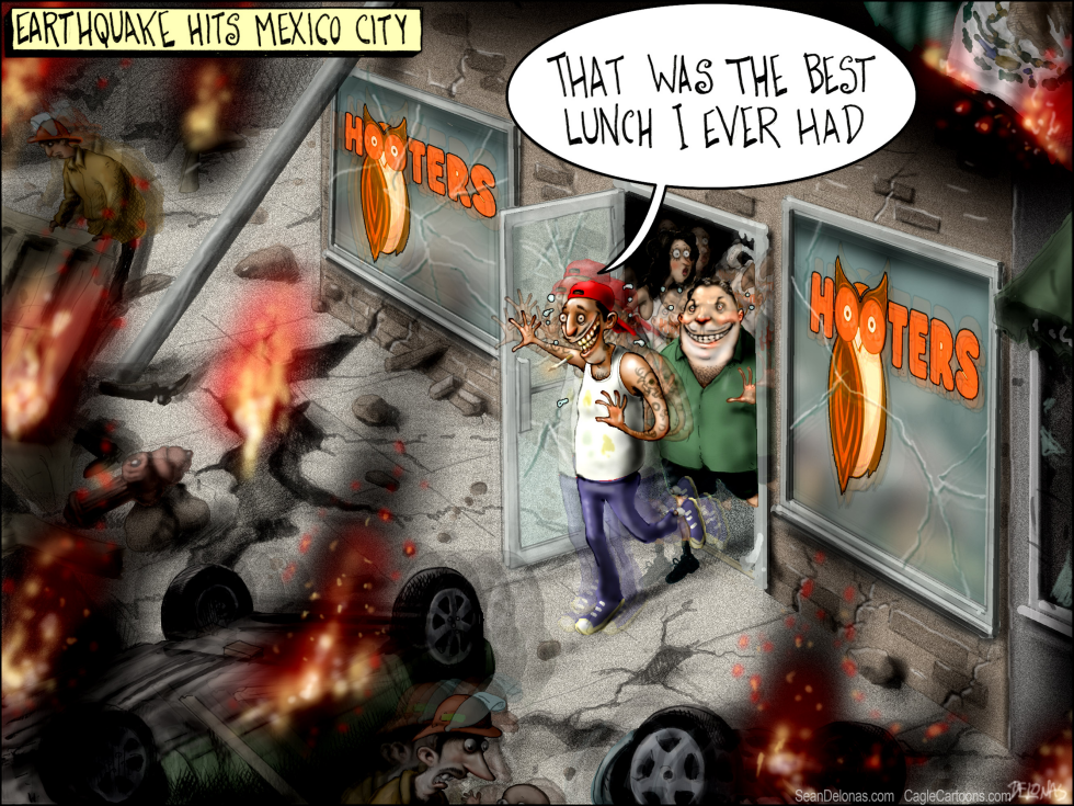 Earthquake Mexico Hooters