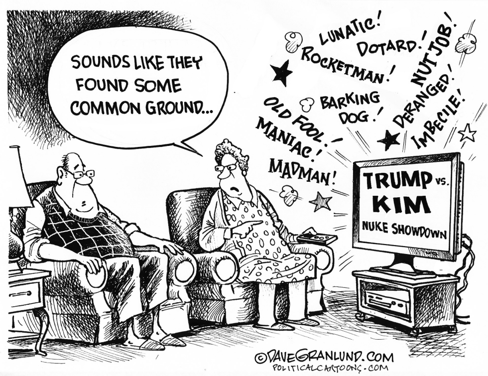 Trump vs Kim insults