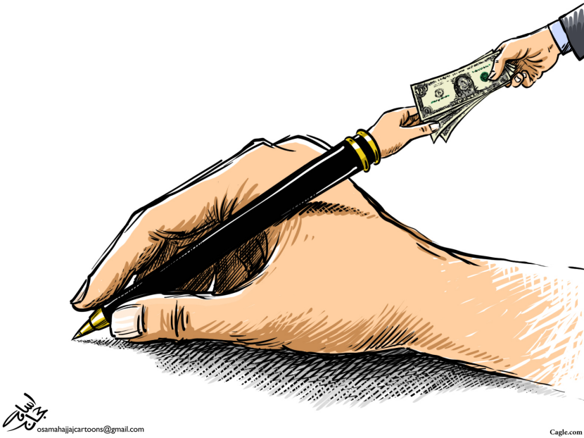 corruption hands