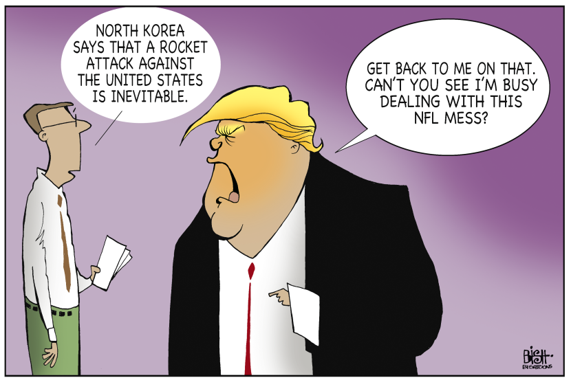 NORTH KOREA AND THE NFL, COLOR