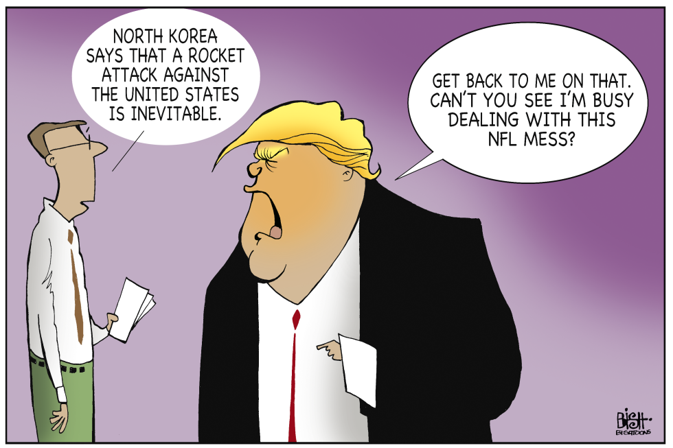NORTH KOREA AND THE NFL, COLOR