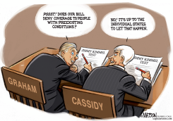 SENATORS GRAHAM AND CASSIDY TAKE THE JIMMY KIMMEL TEST by R.J. Matson