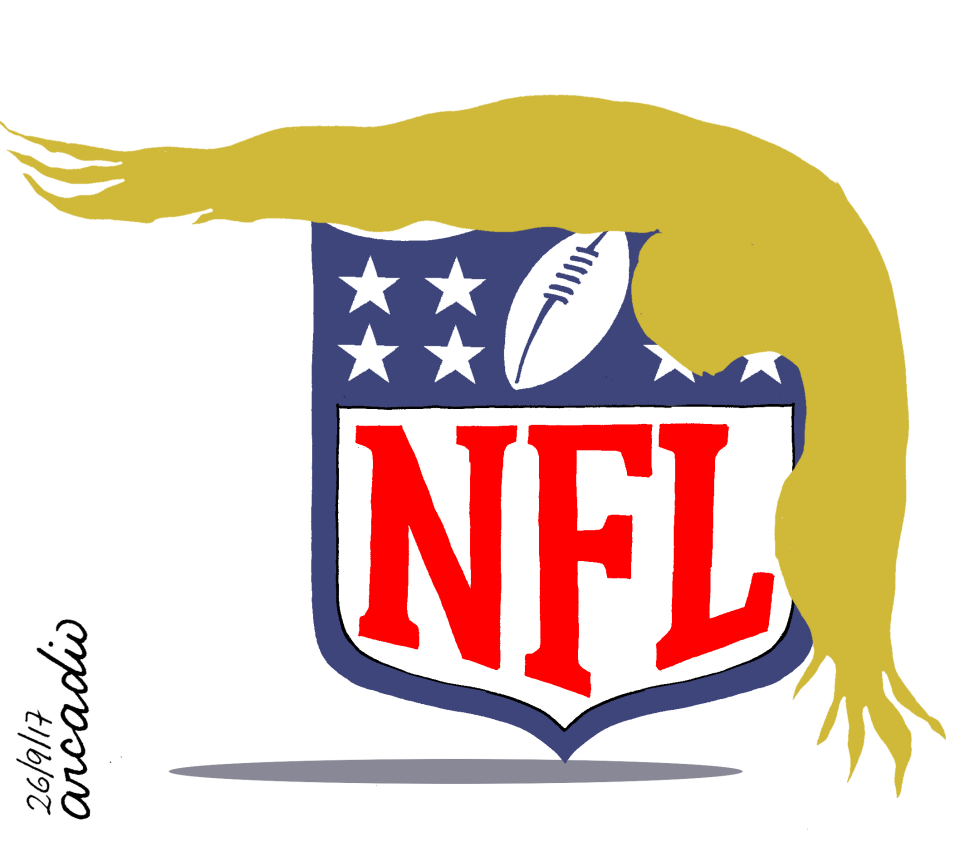 Trump and the american football