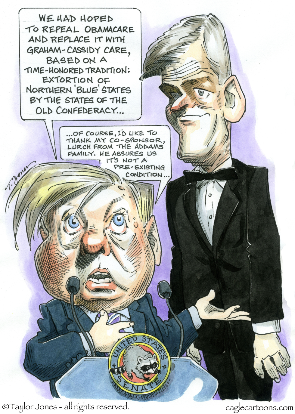 Graham and Trump promote Graham-Cassidy healthcare plan in Senate
