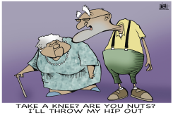 TAKE A KNEE,  by Randy Bish