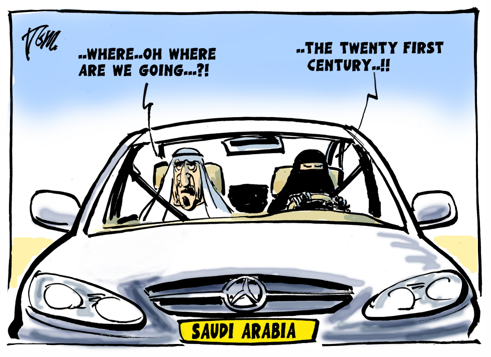  SAUDI WOMEN CAN DRIVE by Tom Janssen