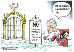 PAYBOY HEFNER DIES  by Dave Granlund
