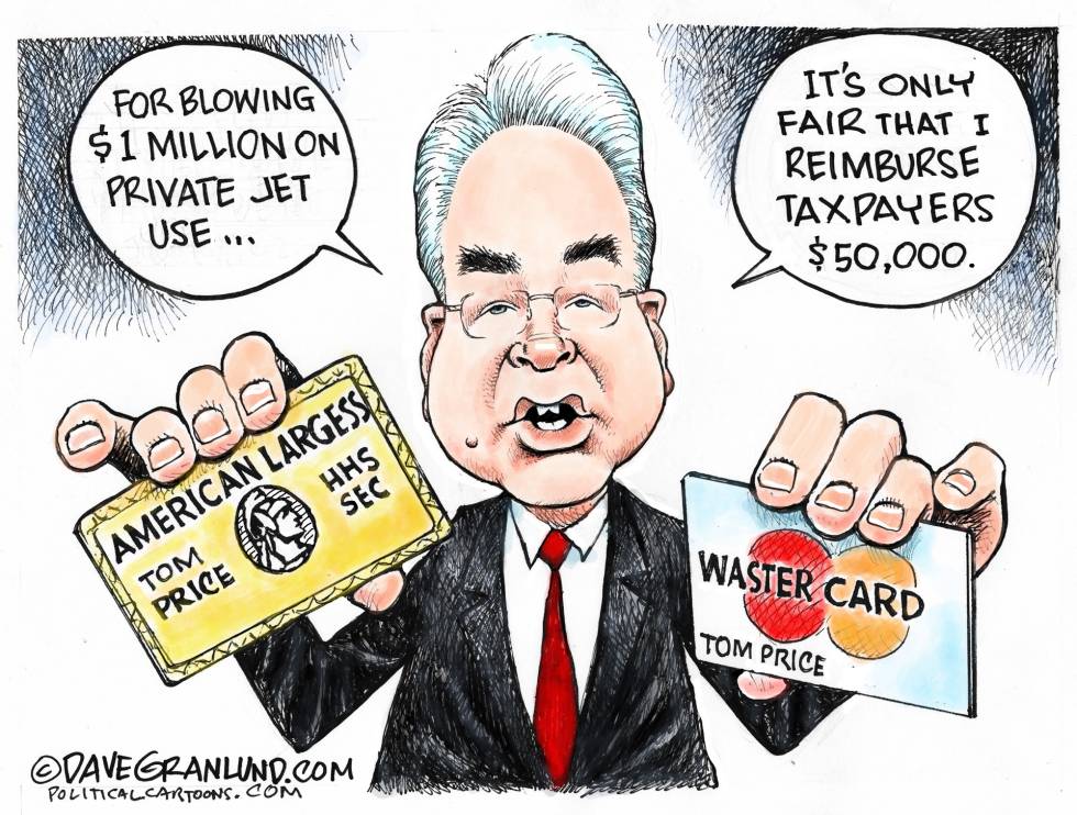 Tom Price and private jets COLOR