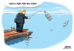 TRUMP AID TO PUERTO RICO MUST CROSS BIG OCEAN by R.J. Matson