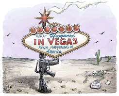 VEGAS SHOOTING  by Adam Zyglis