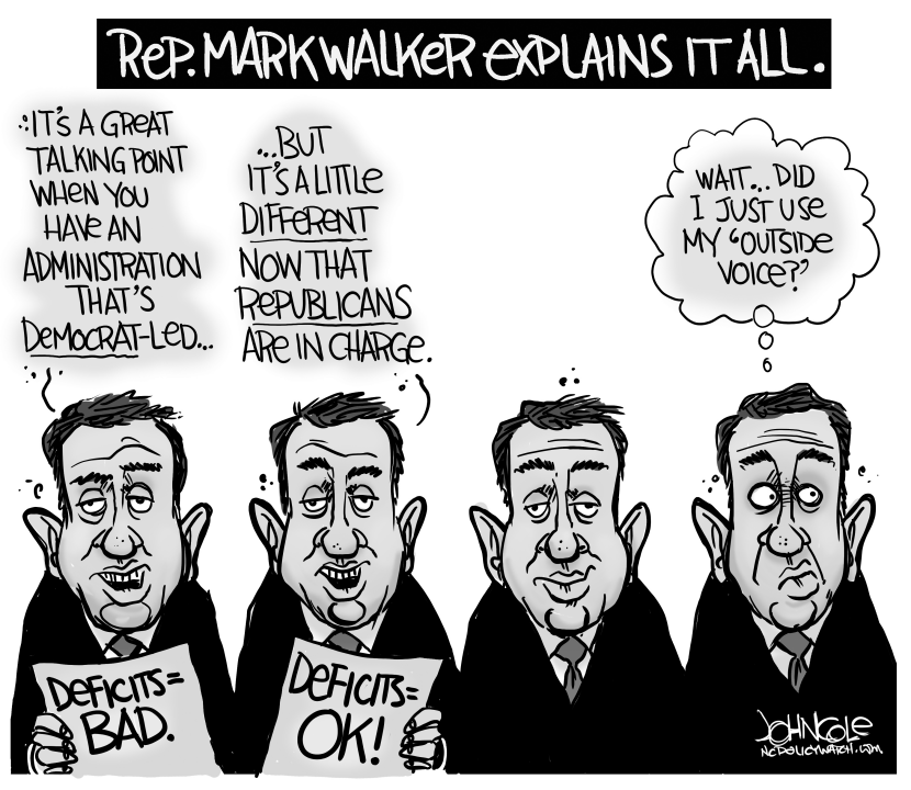 LOCAL NC Mark Walker and deficits BW