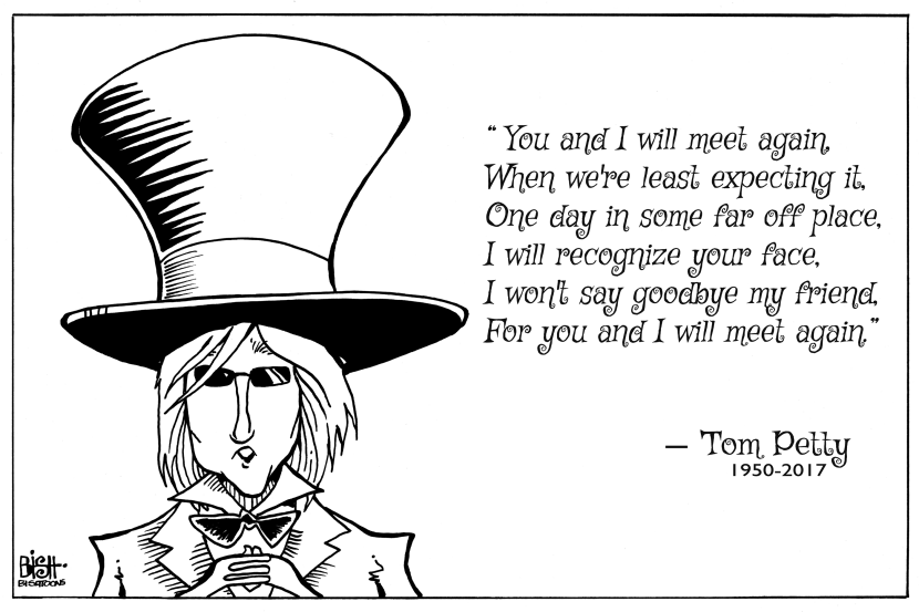 TOM PETTY, B/W