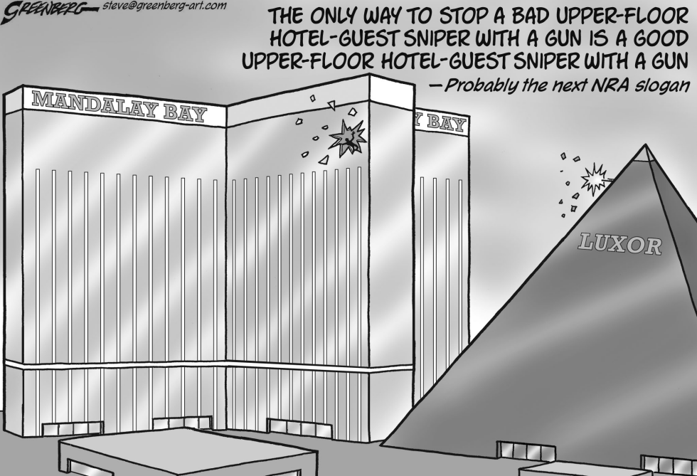 Las Vegas sniper bw
