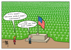 VICTIMS OF GUN LOBBY by Arend Van Dam