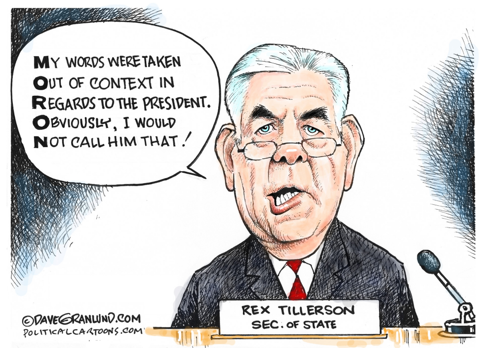  TILLERSON AND MORON by Dave Granlund