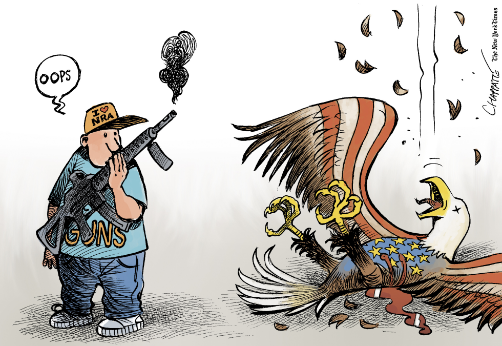  GUN LOVERS by Patrick Chappatte