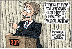 DEM VS GOP POLITICAL AGENDA by Monte Wolverton