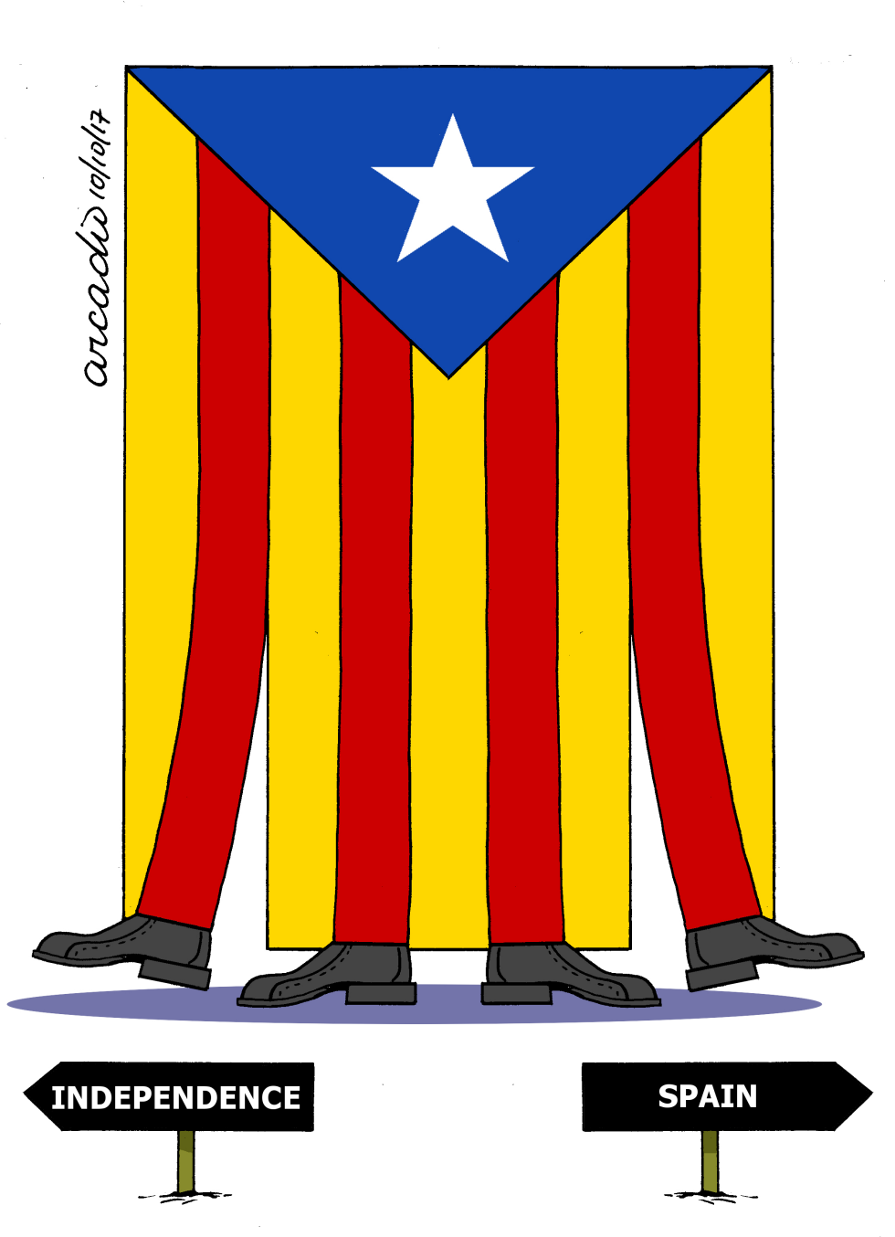  CATALUNYA'S DILEMMA by Arcadio Esquivel