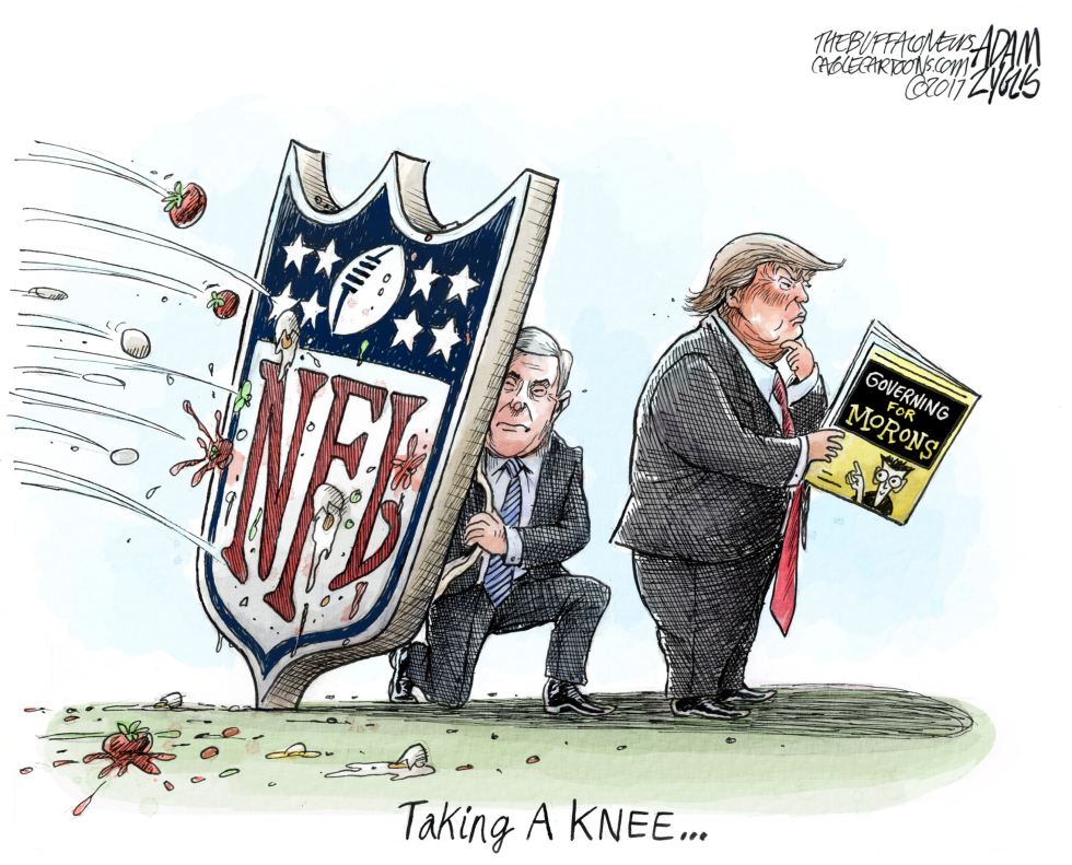  NFL KNEE by Adam Zyglis